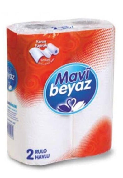 MAVİ BEYAZ TOWEL 2 PCS *12