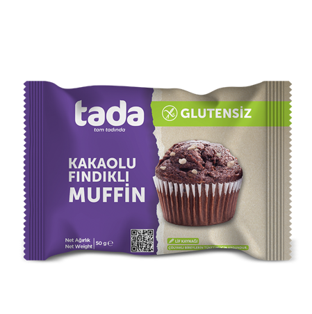 TADA 50 GR GLUTEN-FREE COCOA HAZELNUT MUFFIN CAKE*24