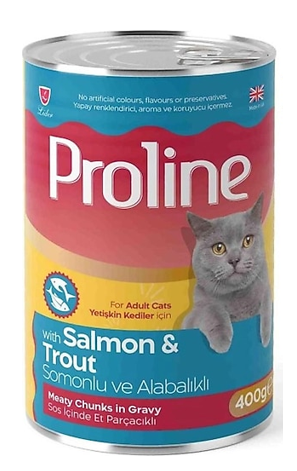 PROLINE CAT 400 GR CANNED SALMON ADULT IN SAUCE*12