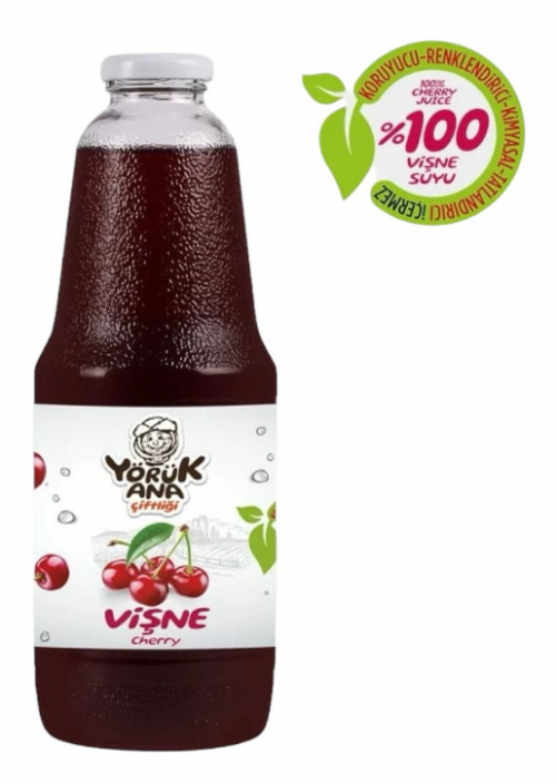 YÖRÜK ANA 1000 ML TRADITIONAL 100% SOUR CHERRY JUICE*6