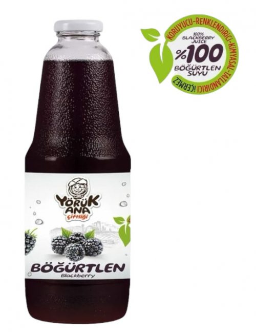 YÖRÜK ANA 1000 ML TRADITIONAL 100% BLACKBERRY JUICE*6