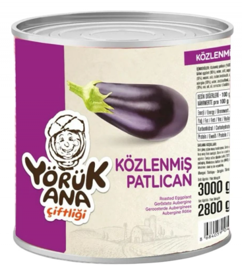 YÖRÜK ANA 3000 GR TRADITIONAL ROASTED EGGPLANT TIN*6