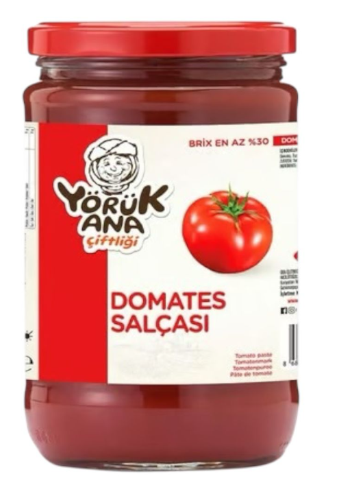 YÖRÜK ANA 650 GR TRADITIONAL GLASS TOMATO PASTE*12