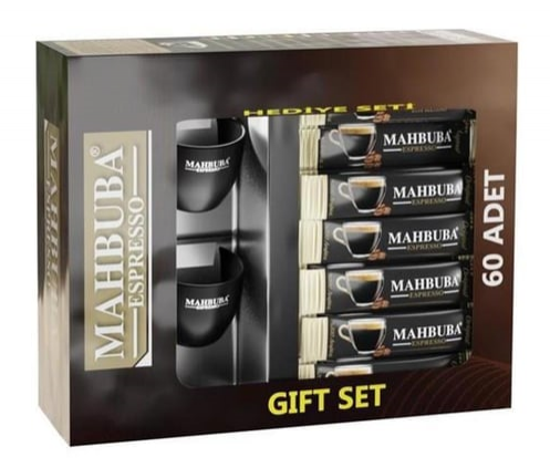 MAHBUBA 2 GR ESPRESSO 60 PCS CUP GIFT*12