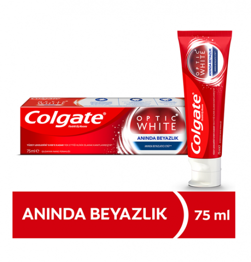 COLGATE 75 ML OPTİK WHİTE ANINDA BEYAZLIK*12
