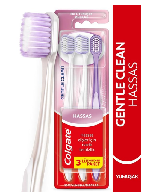 COLGATE DİŞ FIRÇASI 2+1 GENTLE CLEAN*12