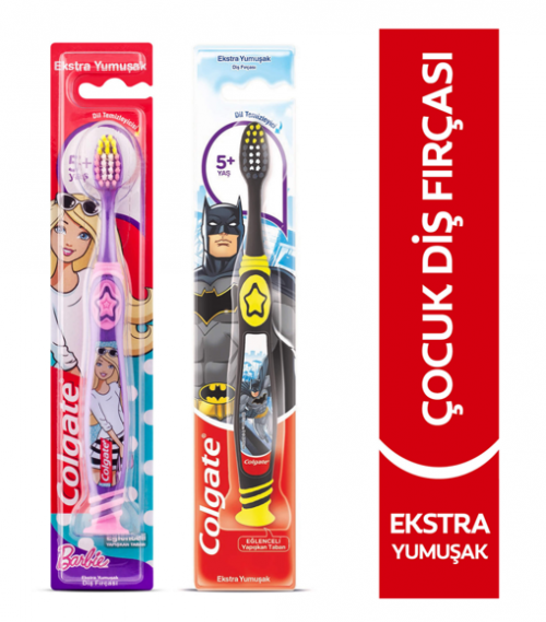 COLGATE DİŞ FIRÇASI BARBİE-BATMAN 6.YAŞ*12