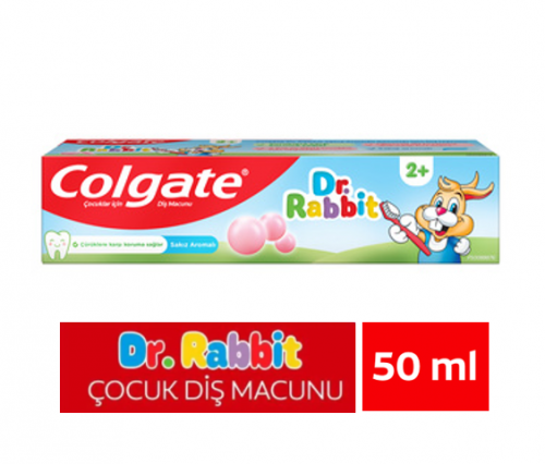 COLGATE 50 ML DR.RABBİT BUBBLEGUM ÇOCUK DİŞ MAC*12