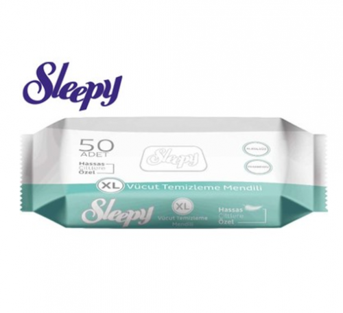SLEEPY VÜCUT TEMİZLEME HAVLUSU 50Lİ*18