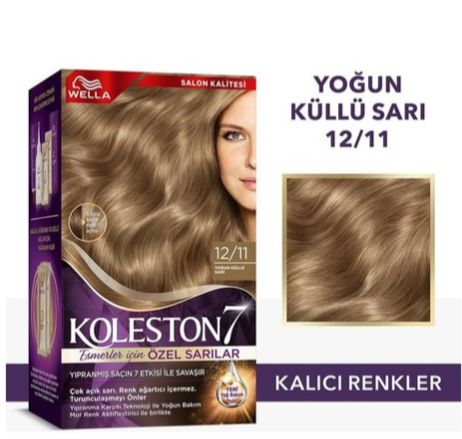 KOLESTON SUPREME KİT 12/11 YOĞUN KÜLLÜ SARI*3