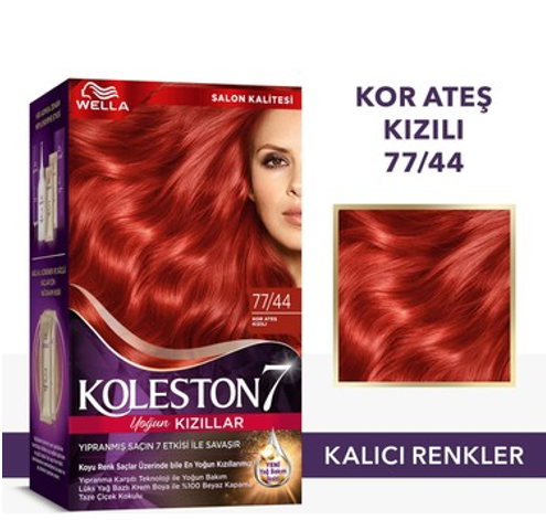KOLESTON SUPREME KİT 77/44 KOR ATEŞ KIZILI*3