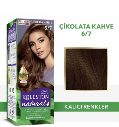 KOLESTON NATURALS 6/7 ÇİKOLATA KAHVE*3