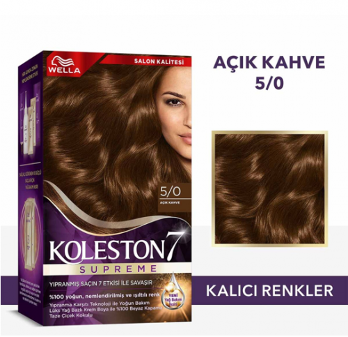 KOLESTON SUPREME KİT 5/0 AÇIK KAHVE*3