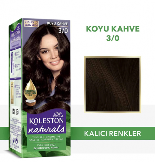 KOLESTON NATURALS 3/0 KOYU KAHVE*3