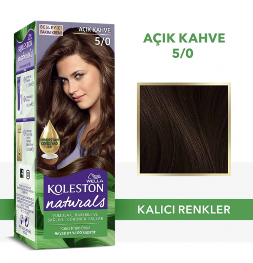 KOLESTON NATURALS 5/0 AÇIK KAHVE*3