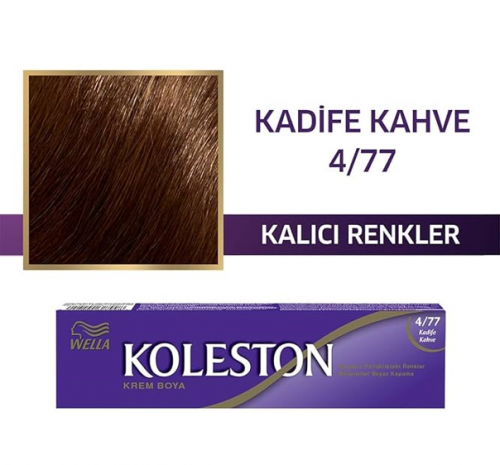 KOLESTON SİNGLE TÜP 4/77 KADİFE KAHVE*3