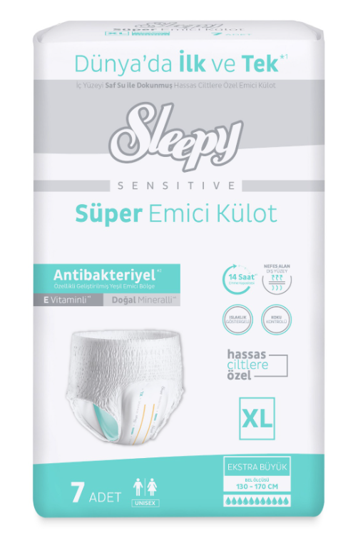 SLEEPY HASTA BEZİ STANDART KÜLOT XLARGE 7Lİ*6