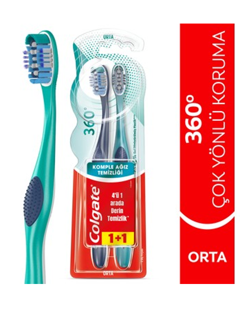 COLGATE DİŞ FIRÇASI 360 2'Lİ FRESH*12