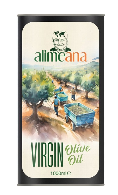 ALIMEANA 1 LT VIRGIN OLIVE OIL TIN*12