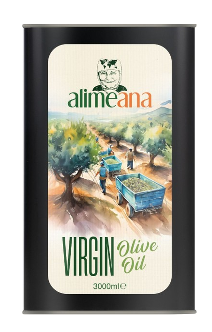 ALİMEANA 3 LT VIRGIN OLIVE OIL TIN*5