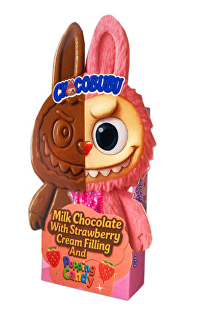 FRAPELLA 100 GR CHOCOBUBU POPPING CANDY STRAWBERRY CHOCOLATE*12