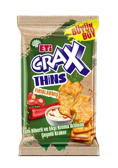 ETİ (6082051) CRAX THINS TBİBER E.KREMA 70 GR*12