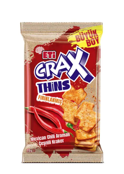 ETİ (547090) CRAX THINS MEXICAN CHILI 70 GR*12