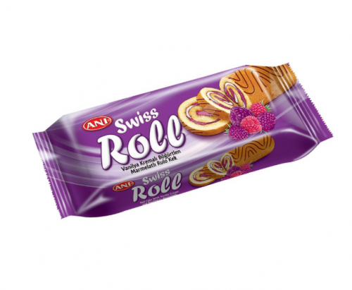ANI (3131) SWİSSROLL VANİL.KREM.BÖĞÜRTLEN RULO KEK 85 GR*12