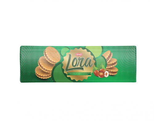 ANI (150) LORA HAZELNUT FLAVORED CREAMY BISCUITS 150 GR * 24