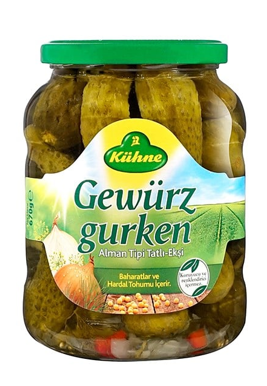 KÜHNE 720 ML GEWURZGURKEN ALMAN TİPİ TURŞU*12