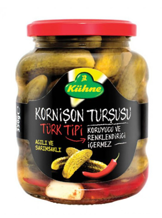 KÜHNE 370 ML TÜRK TİPİ KORNİŞON TURŞU*12