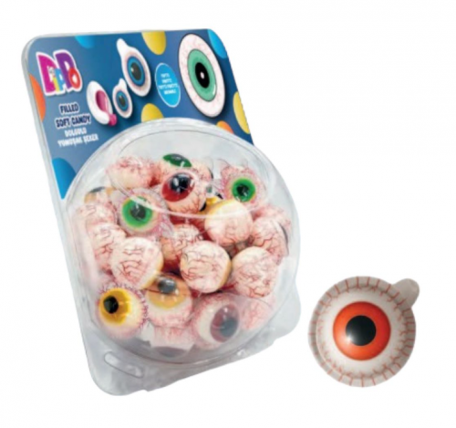 DIPPO 12 GR EYE TUTTI FRUTTI FILLED SOFT SUGAR SPHERE *65
