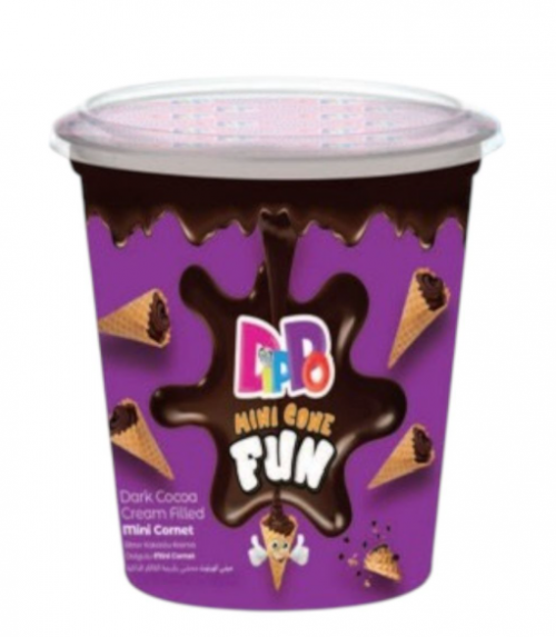 DİPPO 70 GR MINI FUN CUP BITTER COCOA.CORNET*24