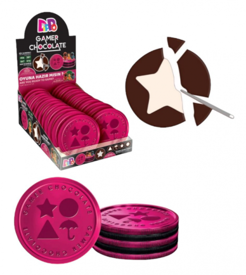 DIPPO 18 GR SQUID GAME MEDALLION MILK CHOCOLATE DSP*24