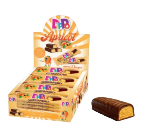 DİPPO 20 GR KAYISI AROMALI BAR ÇİKOLATA DSP*24