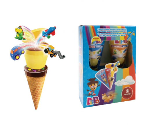 DİPPO 25 GR KAKAO KRE.2'Lİ OYUNCAKLI KORNET DSP*24