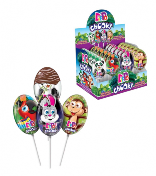 DİPPO 22 GR CHOOKY OVAL LOLİPOP ÇİKOLATA DSP*24