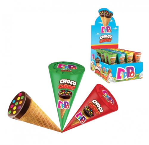 DİPPO 20 GR KAKAO KREM.DOL.DRAJELİ KORNET DSP*24