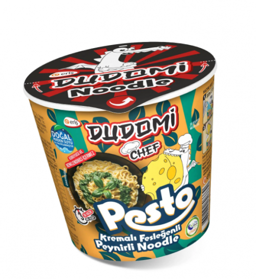 DUDOMİ NOODLE BARDAK 80 GR KREMALI PESTO*24