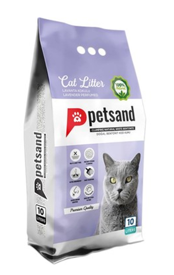 PETSAND 10 LT KEDİ KUMU LAVANTA KOKULU*1