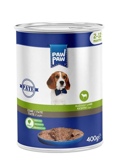 PAW PAW 400 GR YAVRU KÖPEK KONS.KUZU ETLİ*24