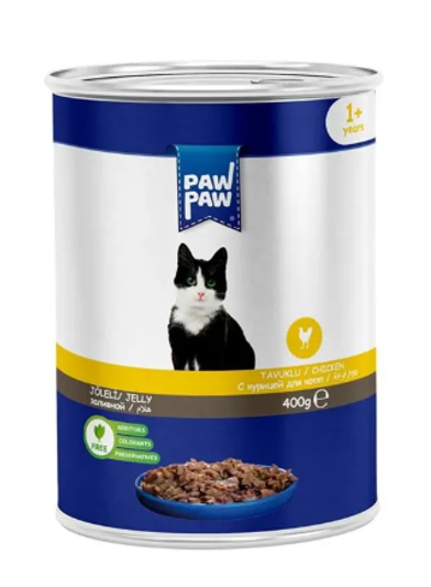 PAW PAW 400 GR KEDİ KONS.TAVUK ETLİ*24