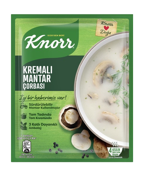 KNORR ÇORBA 63 GR KREMALI MANTAR*12