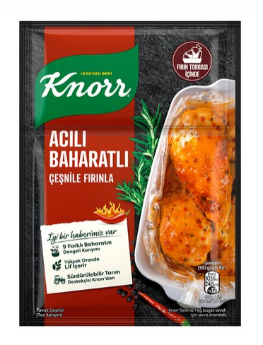 KNORR TAVUK ÇŞN 31 GR ACILI BAHARATLI*12