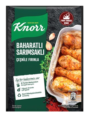 KNORR TAVUK ÇŞN 34 GR BAHARAT SARIMSAK*12