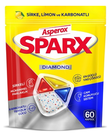 ASPEROX SPARX DIAMOND DISHWASHING TABLET 60 PCS*4