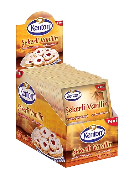 KENTON ŞEKERLİ VANİLİN 5 GR*36