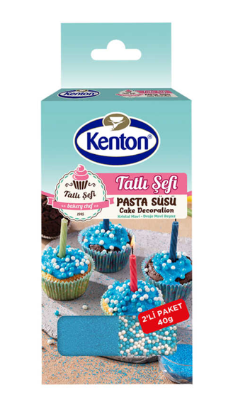 KENTON PAS.SÜSÜ KRİSTAL 2'Lİ 40GR DR.MAVİ-BEYAZ*12