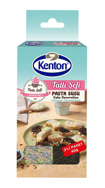 KENTON PAS.SÜSÜ ÇUBUK 2'Lİ 40GR KAHVE.& RENKLİ*12