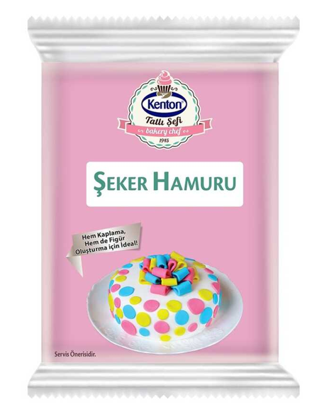 KENTON ŞEKER HAMURU 200 GR PEMBE*8